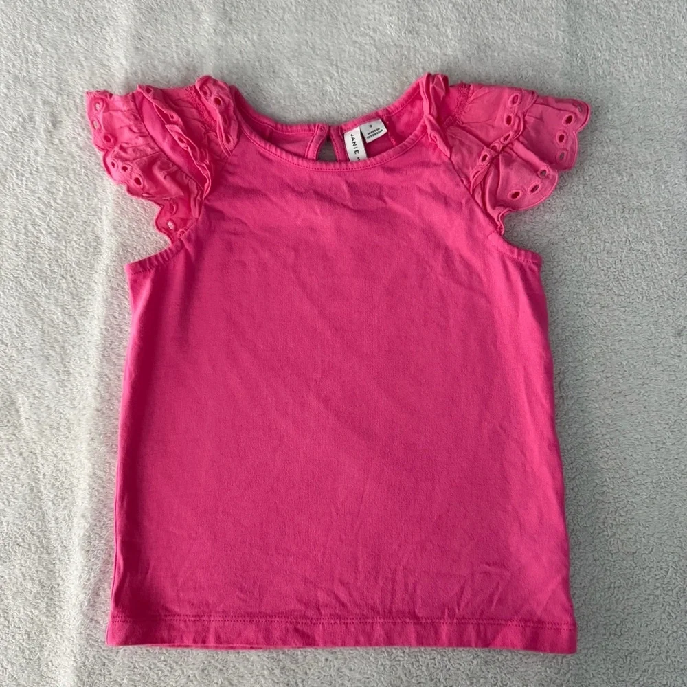 Janie and Jack | Eyelet Ruffle Sleeve Tops Bundle | Size 5